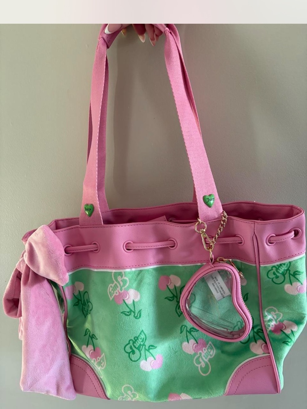 Pink & Green Floral Tote Bag - Women
